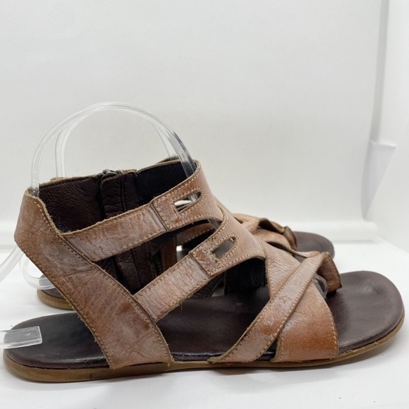BED STU Sandals ROAN CHARLIE EPICA Brown Leather Gladiador Size 8 - Picture 1 of 5
